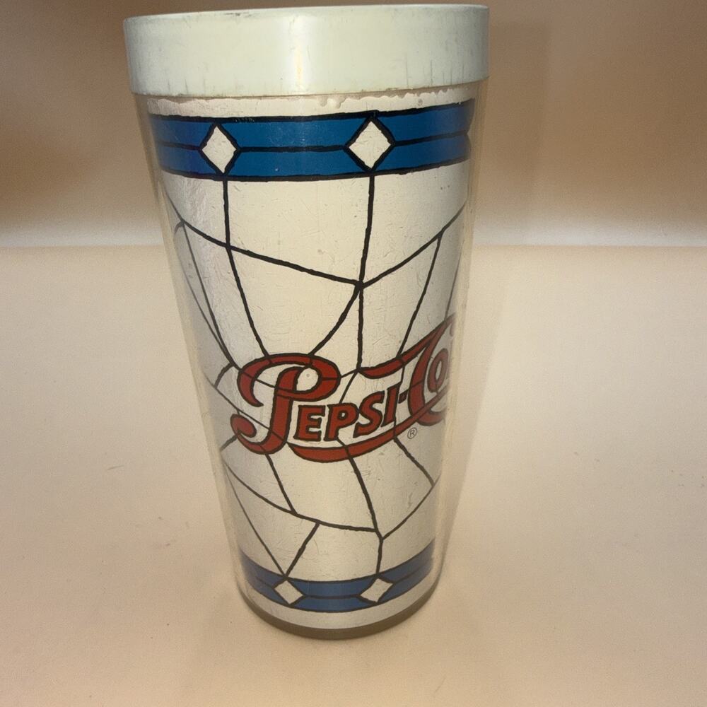 Vintage Pepsi Cola Thermo Serv Tumbler Cup Made in USA